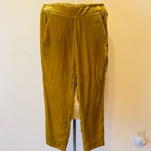 J Crew velvet crop pant